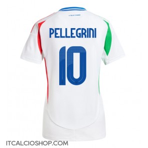 Italia Lorenzo Pellegrini #10 Seconda Maglia Femmina Europei 2024 Manica Corta